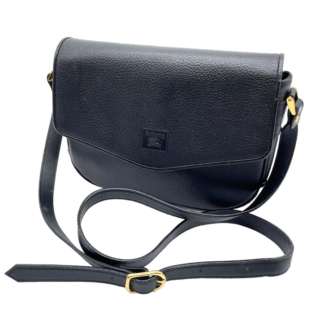 XSOLDX Burberry Vintage Inner Nova check Black Leather Shoulder or crossbody Bag - Picture 2 of 12